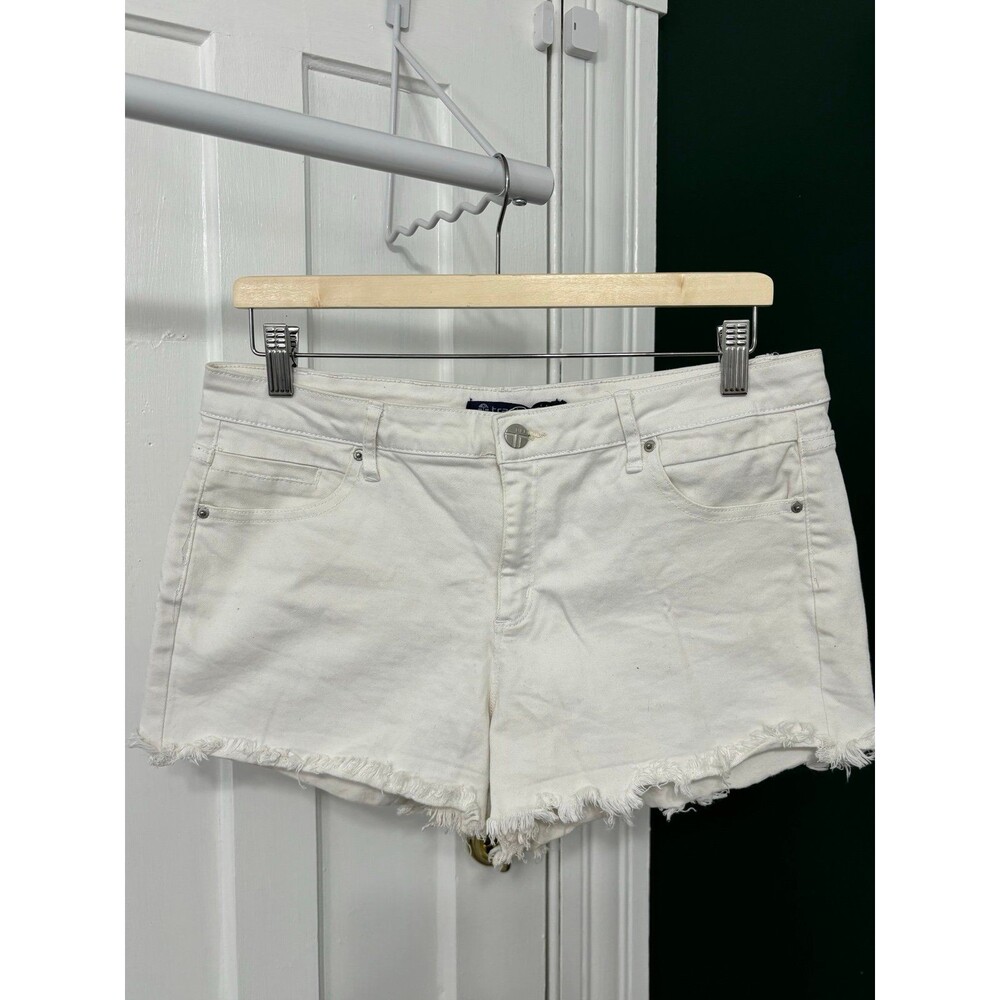 TractrBlu White Jean Shorts